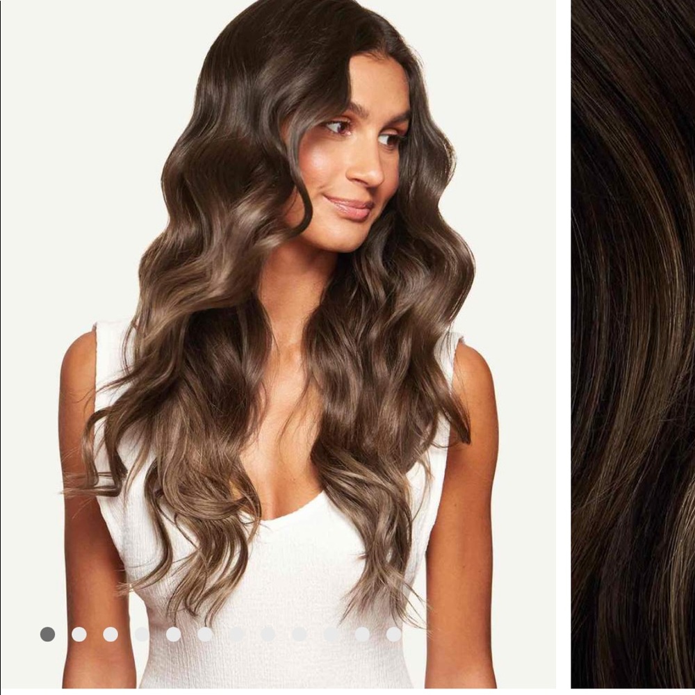 Luxy 20” Dark Ash Brown balayage halo